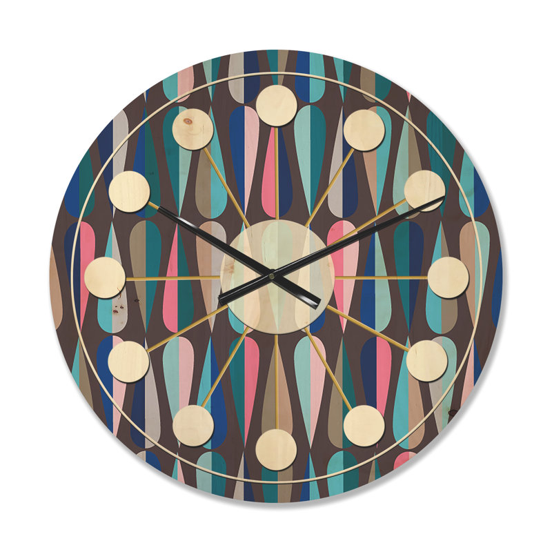 Horloge murale abstraite, Moyenne