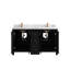 Meuble-lavabo double 60 po avec plateau en marbre Bronya