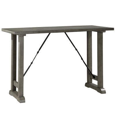 Rectangular, Industrial Design, Gray, Kitchen Dining Table, Seats 4, Veneer