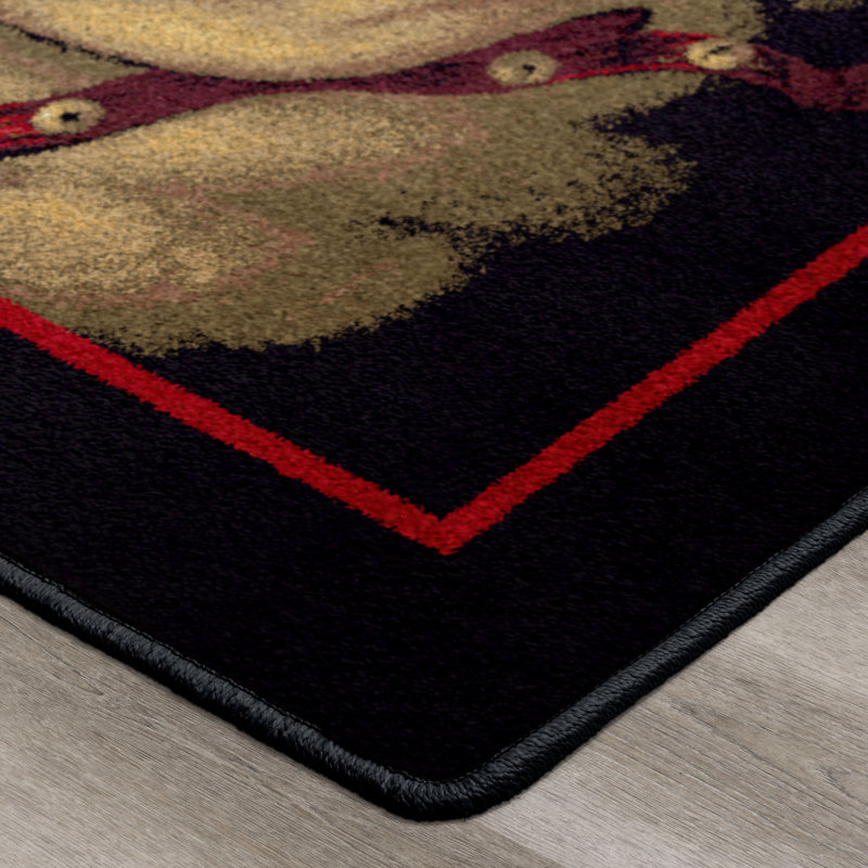 Norsworthy Santa's Visit Area Rug, Rectangle 2'8" x 3'10"