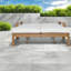 Méridiennes de patio en bois réglables et confortables, style moderne pour la détente en plein air