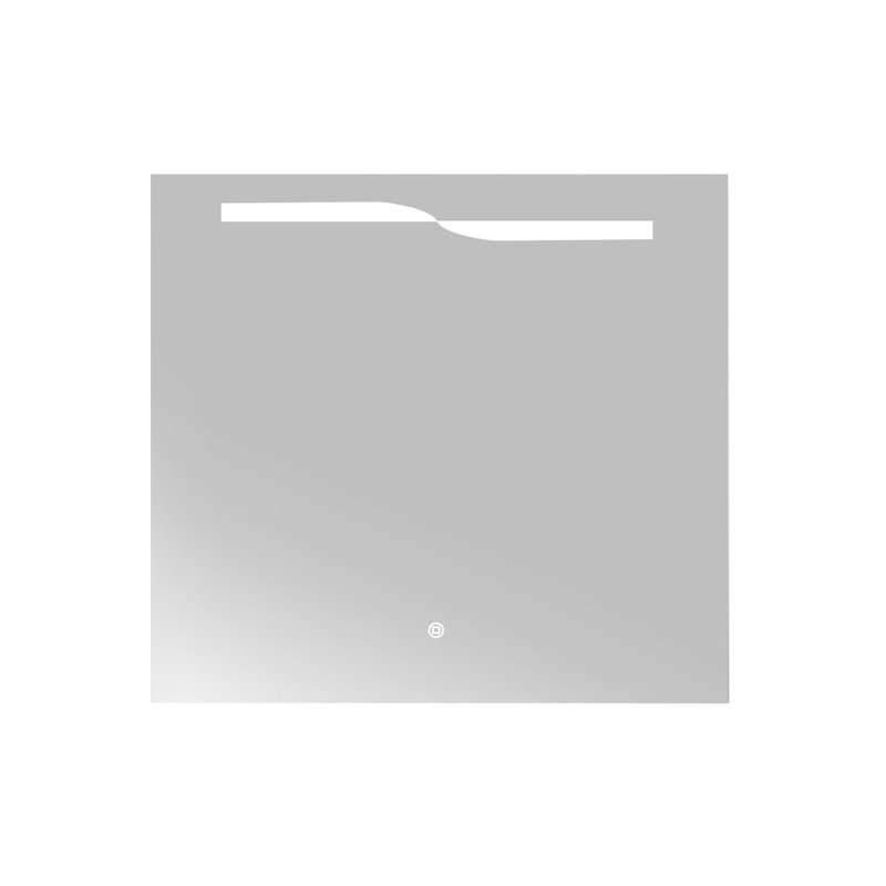 Miroir de salle de bain illuminé 32" en noir brillant à del, H 31 po x l 36 po x P 4 po