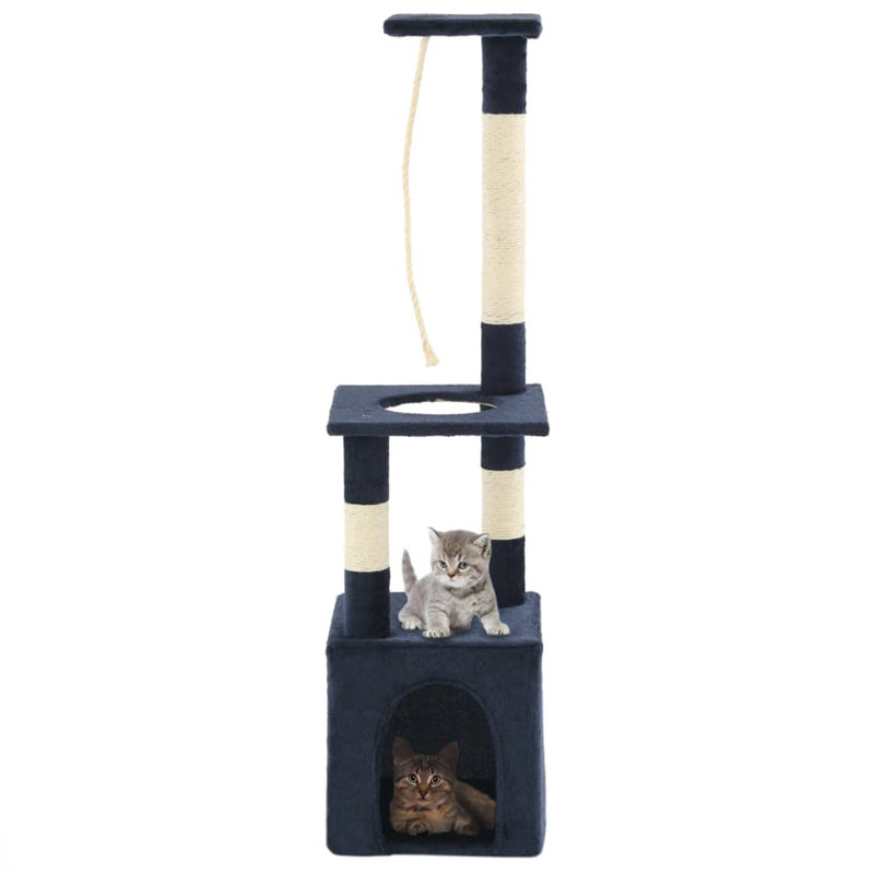 Mortimer 109cm H Cat Tree, Dark Blue