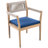 Braided Wood Patio Dining Chairs Of 4, All - Weather, Look, Beige Rope, And Ergonomic Design For Poolside Relaxation Wood, Outdoor Chairs, Stylish Detailing, Decor-1454213415