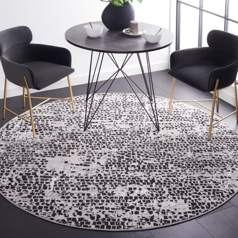 Amelia Performance Abstract Rug, Round 6'7"