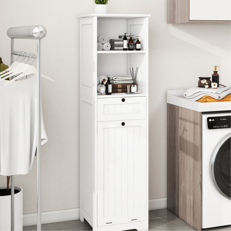 Armoire de trieuse à lessive blanche Space
