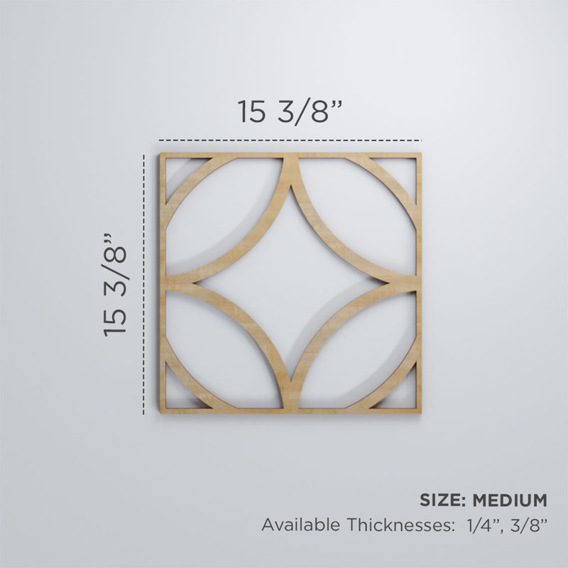 Crosby 15.38" x 15.38" Wall Panelling, Birch
