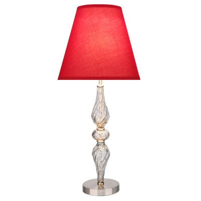 Lampe de table transitionnelle en métal / verre 29 po Zarrukh
