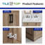 Meuble-lavabo double 48 po avec comptoir en marbre, évier et dosseret Retford pré-assemblé Retford