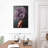 Lady Purple Peony Canvas Print-1243614344