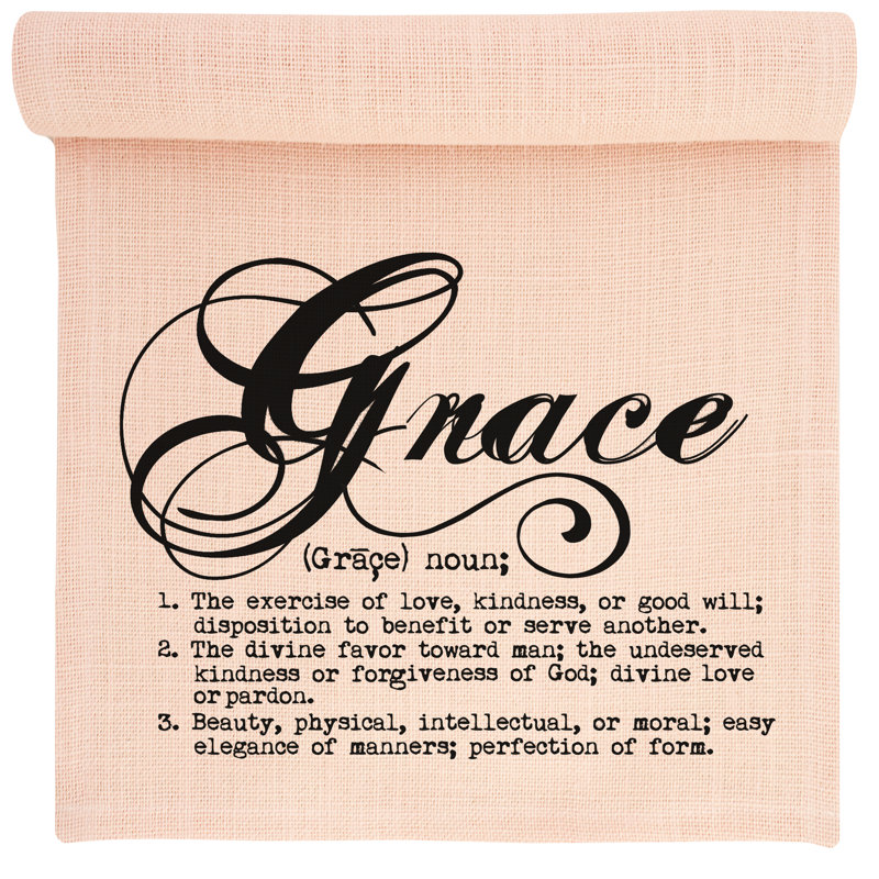 Arguello Grace Burlap Table Runner, Black