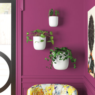 Magdalena 3-Piece Iron Wall Planter Set