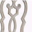 Ensemble de 2 chaises d'appoint ivoire et champagne rétro