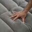Canapé-lit futon de 83 po, canapé-lit confortable en polyester avec 2 coussins carrés, canapé-lit convertible avec dossier réglable, causeuse moderne pour le salon, gris-1235105908