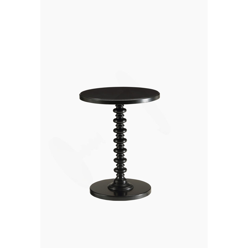 Acton Black Finish Accent Table