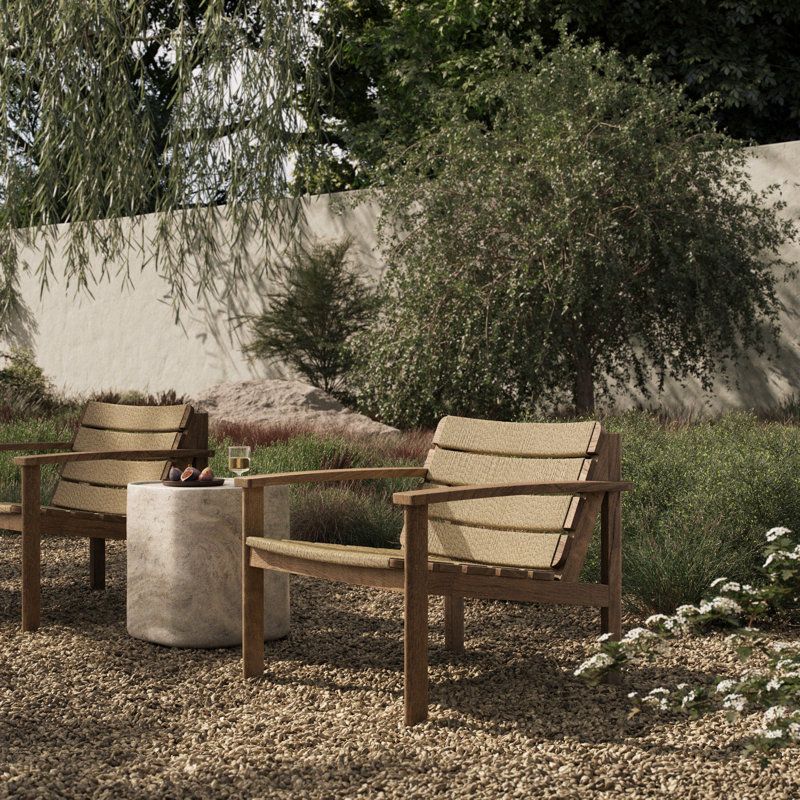 Isolde Outdoor Teak Lounge Chair