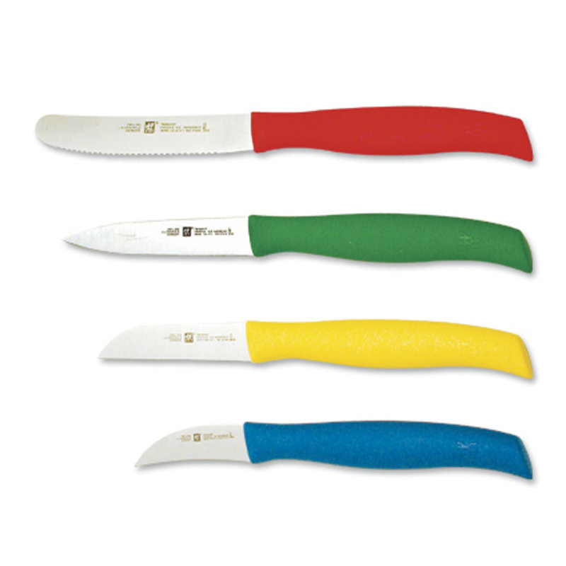 Ensemble de couteaux d'office multicolores 4 pièces Zwilling