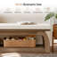 Banc d'entrée 55 "avec coussin, banc à chaussures avec tablette de rangement pour vestibule, couloir