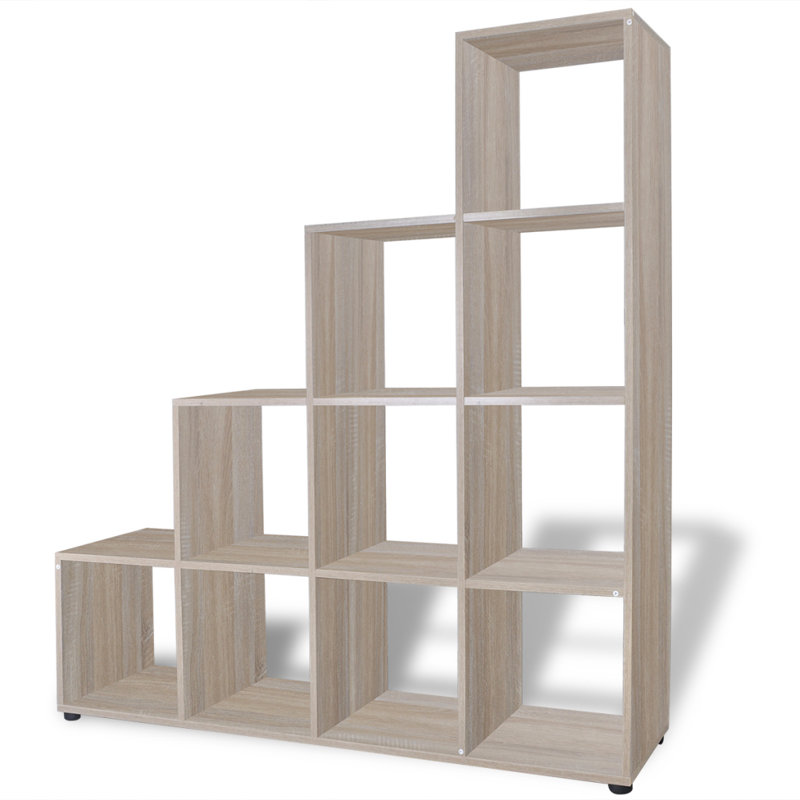 Tambellini Cube Bookcase, Oak, 138 x 29 x 142 cm