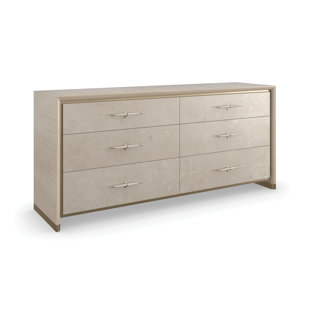Commode double 6 tiroirs l 70 po