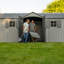 Lifetime 20 Ft. X 8 Ft. High-density Polyethylene (plastic) Outdoor Storage Shed With Steel-reinforced Construction