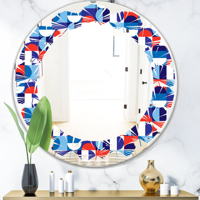 Miroir mural Leaves, H 23,6 po x l 23,6 po