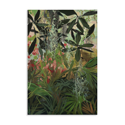  Dense Rain Forest Plants Canvas Wall Art by Jenny Westenhofer
