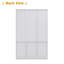 Armoire blanche moderne avec portes à fermeture douce - Garde-robe en MDF avec tablettes et tiroirs de rangement pour la chambre à coucher