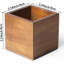 Porte-télécommandes en bois d'acacia de style ferme, organisateur de télécommandes de bureau vintage (brun - pour 2 ou 3 télécommandes)