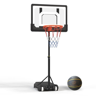 Pool Basketball Hoop Includes Air Pump For Indoor & Outdoor Use
