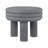 Rashida 18" Modern Round Polyresin Indoor Outdoor Accent Coffee Table, Weather Resistant Ribbed Stacked Ring, Gray Frosted-33506924-53856577