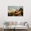 «Hot Air Balloon Over Cappadocia Dreamy Serene Abstract Landscape Nature», reproduction d'art-1418929251