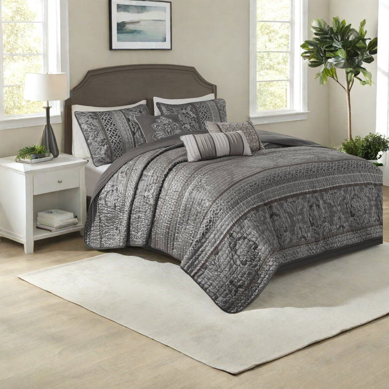 Ensembles de literie de luxe, courtepointe très grand en polyester avec style maison moderne