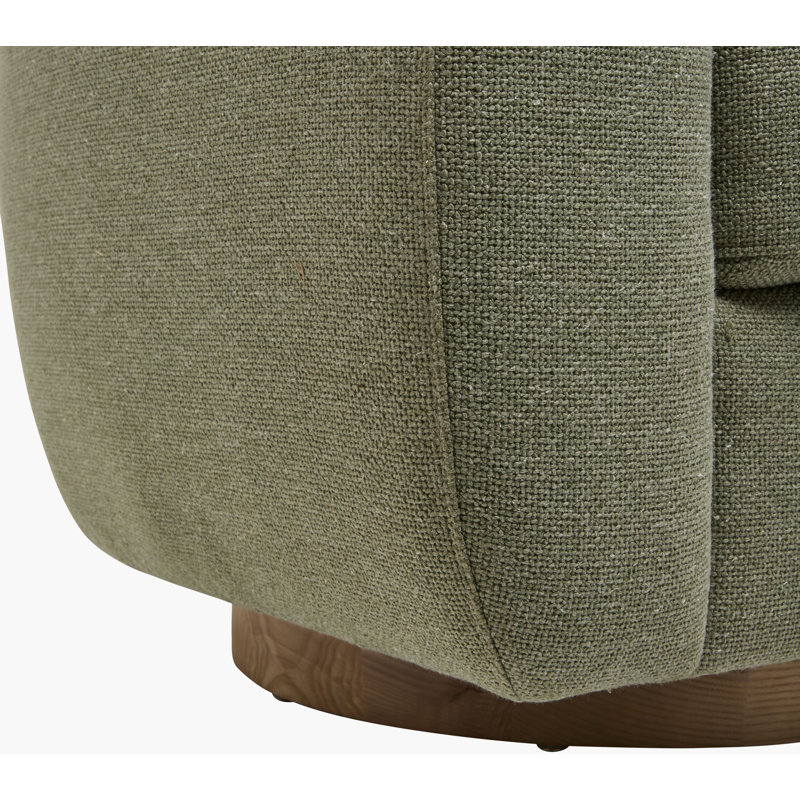 Becki Owens x Surya Loma Swivel Chair, Green