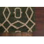 Tapis vert en laine touffeté à la main treillis oriental Senna