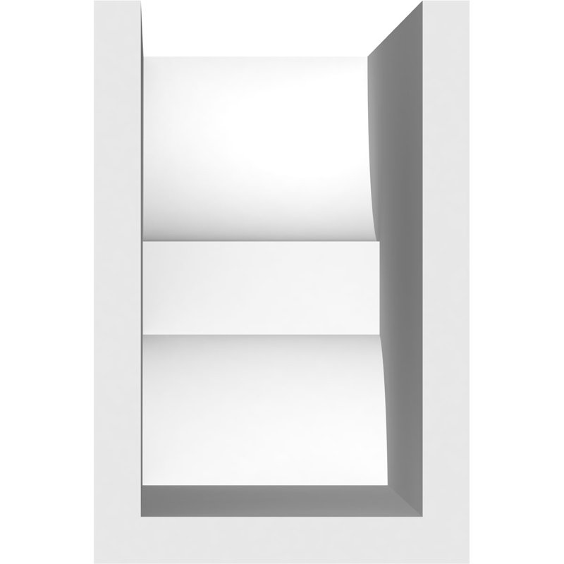 4"W x 6"H x 12"L Standard Ridgewood Architectural Grade PVC Rafter Tail, 6" H x 12" W x 4" D