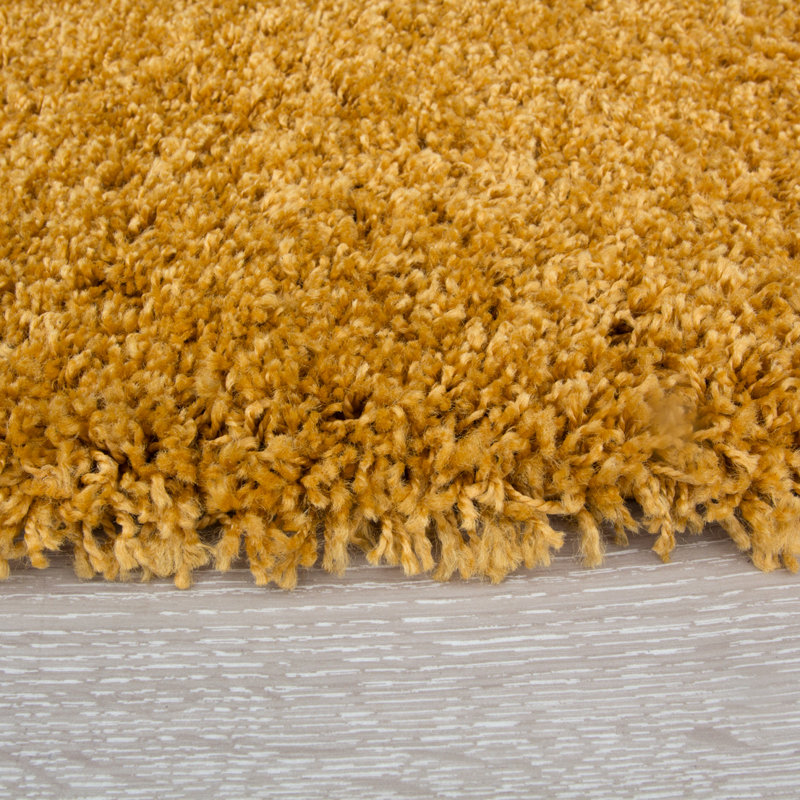 Ophiuchi Solid Colour Shag Area Rug, Rectangle 60 x 110cm