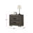 2 Drawers Wood Nightstand With Black Handles