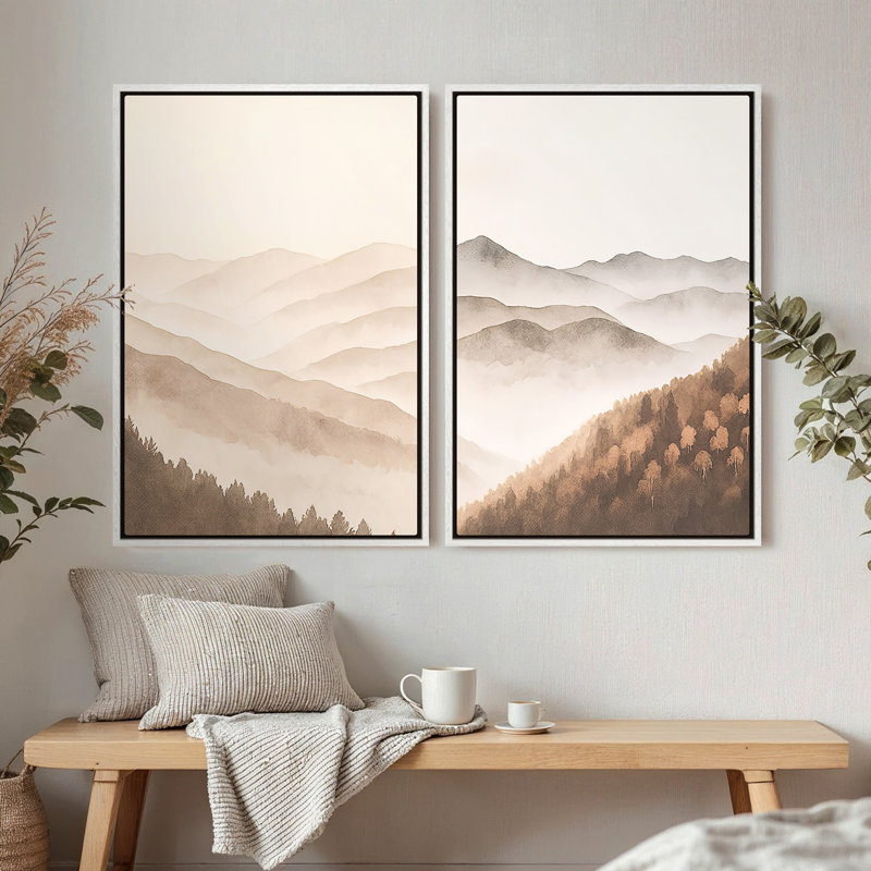 Art mural encadré sur toile, rétro muraux abstraits pour chambre à coucher, H 36 po x l 24 po, Blanc
