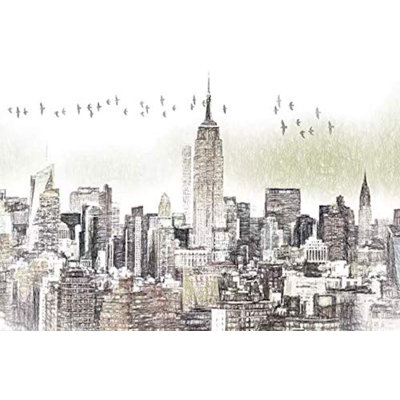 Papier peint Yaneissi gris anthracite