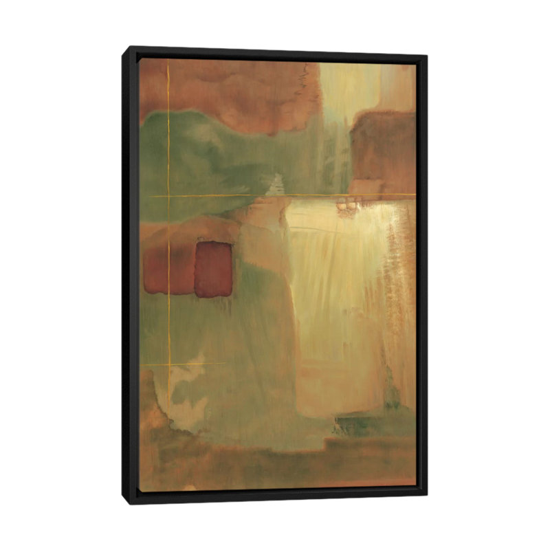 «Intersect II», reproduction d'art sur toile, H 26 po x l 18 po x P 1,5 po, Toile avec cadre noir, Pas de tapis