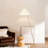 1-Light 66.4’’ H Arched Fabric Gold Floor Lamp With Foot Switch-1918234305