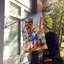 Drapeau Cowboy Welcome House-112699278
