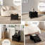 Banc repose-pieds en velours avec rangement amovible Nestl-132127316-132127321