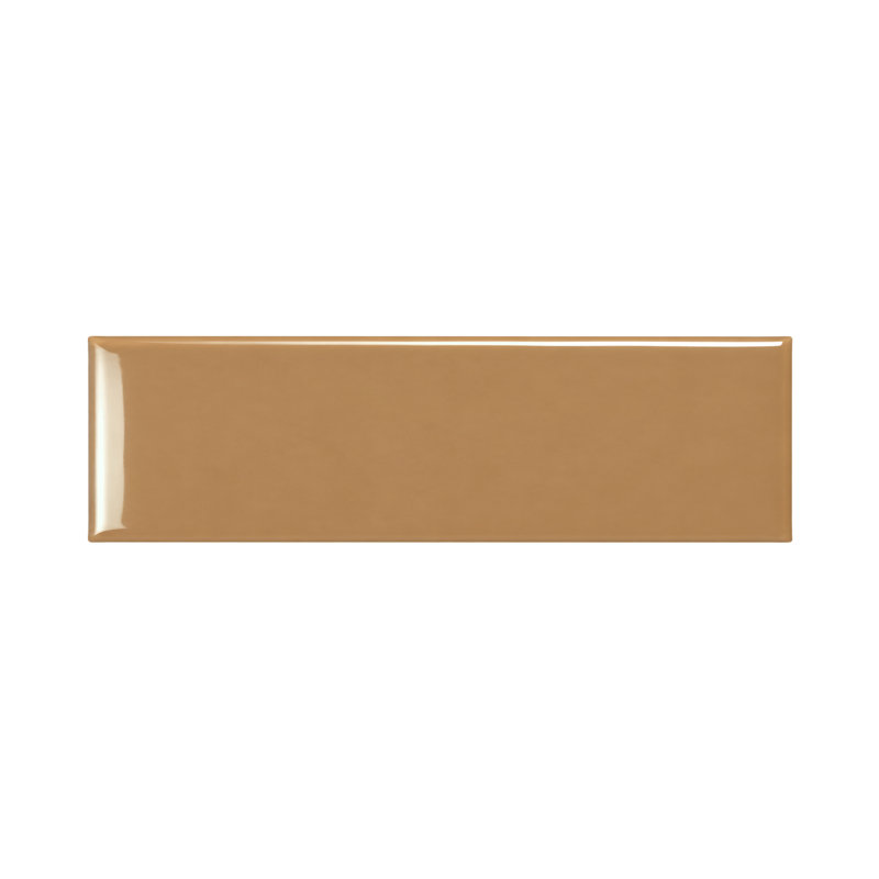 Curvaceous 3" x 12" Ceramic Wall Tile, Sunflower