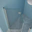 Porte de douche l 30 po x H 72 po, nickel brossé, solution de salle de bain peu encombrante pour les petits espaces pliables H 72 po dans le sens réversible