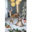 Cerf debout en velours et mousse