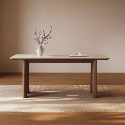 Mid-Century White Matte Sintered Stone Table