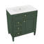 Meuble-lavabo de 30 po avec lavabo sur comptoir, armoire de rangement moderne avec 2 tiroirs et compartiment escamotable-1486880601-1486879906