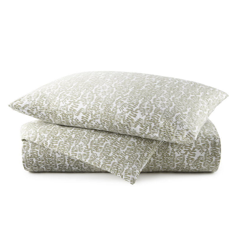 Housse de couette simple Fern, Olive, Housse de couette pour grand lit